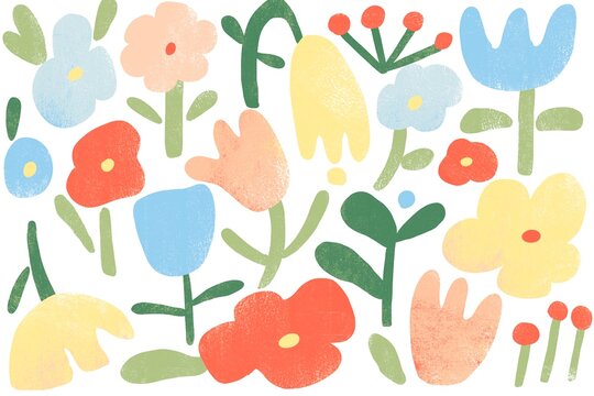 Floral background illustration 