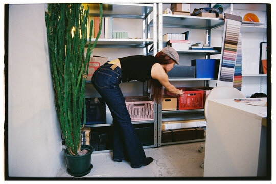 Young woman designer