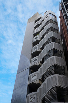 Modern Building Design With Outdoor Staircase