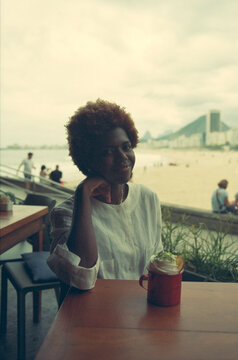 Seated by the Beach