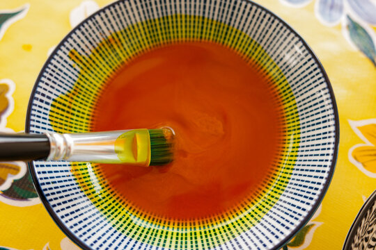 Botanic anthotype using turmeric powder
