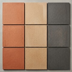 Fototapeta premium Close-up of Colorful Brick Tiles in Natural Light with Textured Surface for Interior Design