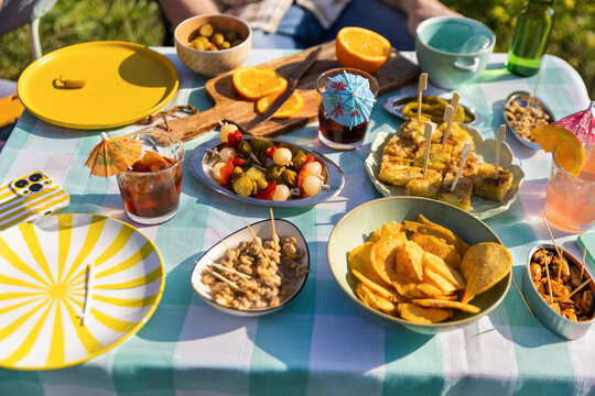 Spanish Vermut Tapas Celebration Table