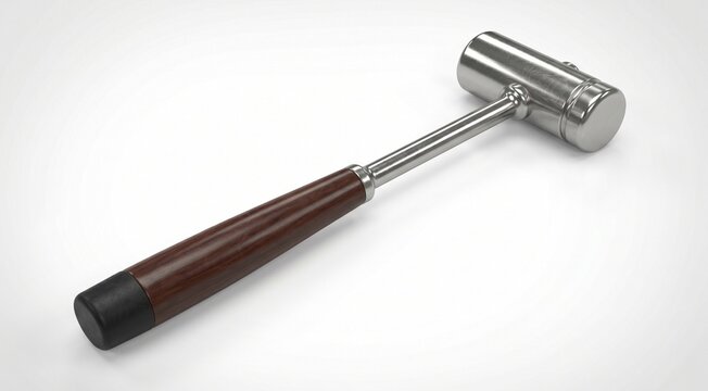 a reflex hammer on isolated white 