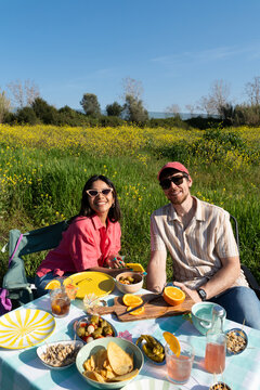 Friends Picnic Food Table