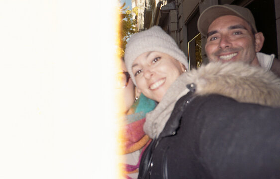 family analog selfie