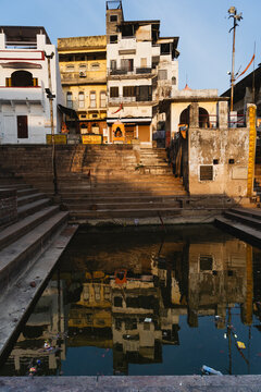 Pushkar Ghat Reflection Steps