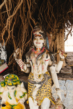 Shiva Statue Under Tree