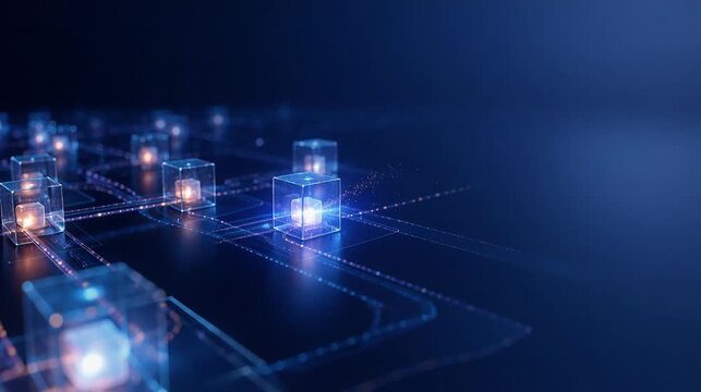 sophisticated artificial intelligence workflow ecosystem with autonomous data pathways flowing through clean futuristic digital environment perfect for Artificial Intelligence Concept