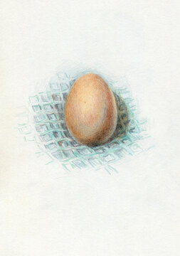 Egg on towel