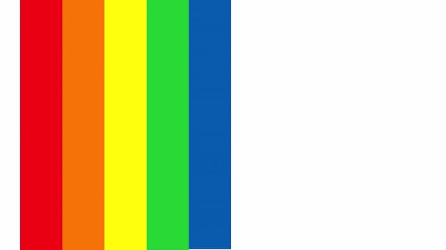 Pride Month abstract colorful motion background 4K. rainbow flag is formed, ideal footage to represent love and gender equality.
