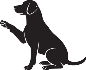 silhouette of a dog © kalpana