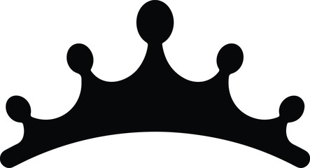 Silhouette vector of a classic royal crown tiara headpiece design © Tamjida Alam