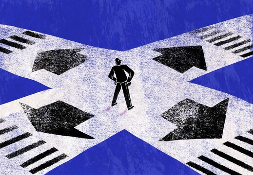 Person at Crossroads &ndash; Choice and Decision Concept