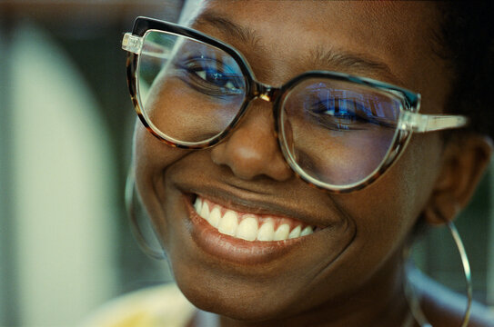Smiling Glasses Close Up
