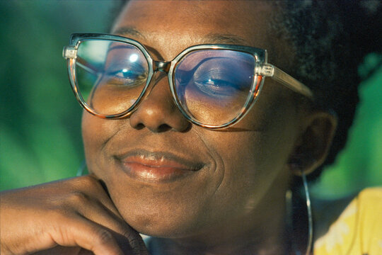 Sunlit Glasses Portrait