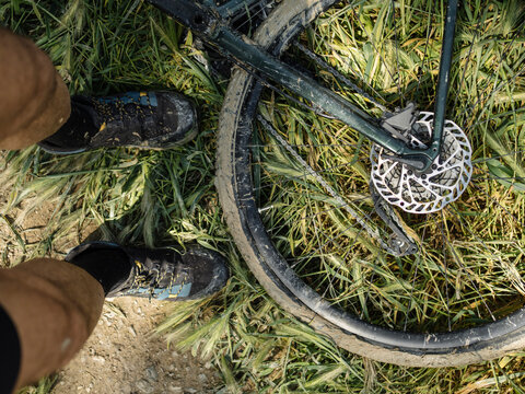 Gravel bike in spring