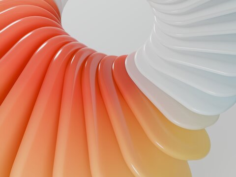 Colorful Spiral Design With Smooth Curves and Gradient Layers