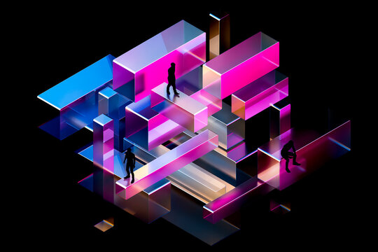 3D neon structure network
