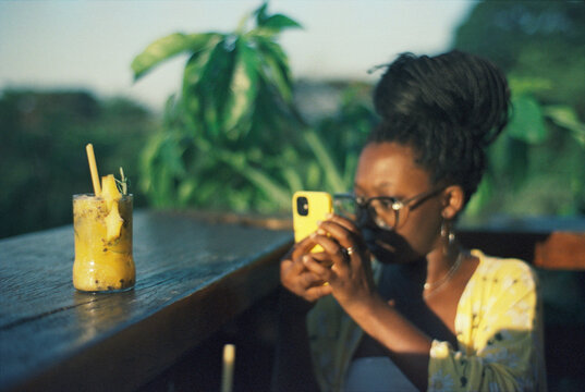 Cocktail and Phone