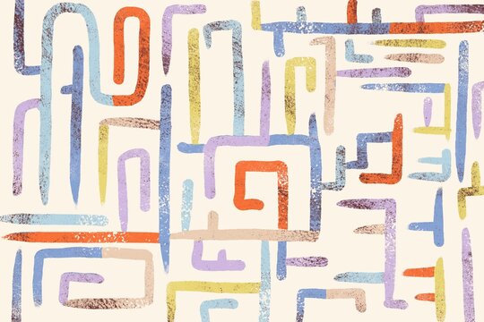 Labyrinth puzzle illistration