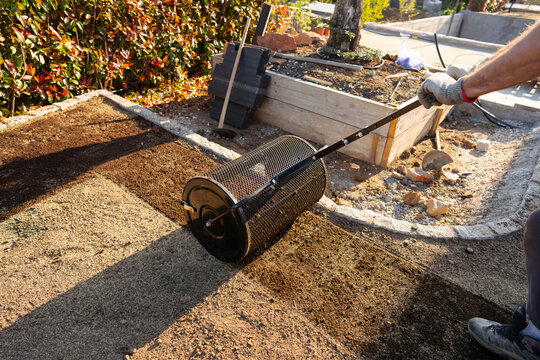 Backyard Lawn Preparation Work