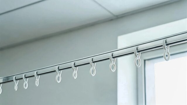 Hospital Curtain Track And Window Light
