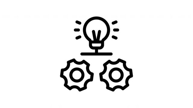 creative minimalist stroke animation