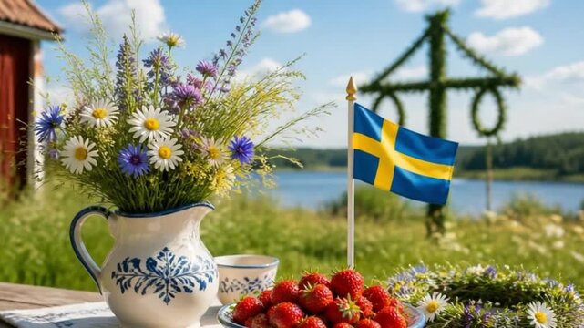 Traditional Summer Solstice Floral Decor by Lakeside Celebration