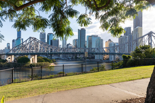Story Bridge and the city of Brisbane.