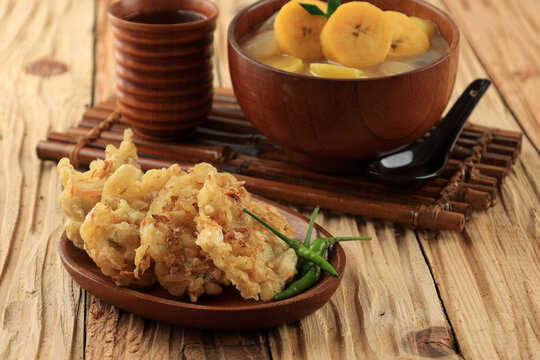 Bala-Bala or Vegetable Fritters and Kolak Sweet Soup