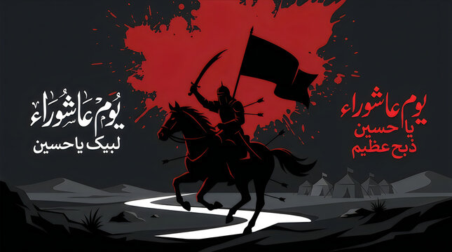 10 muharram ashura day Ashura, Muharram, Islamic, Rider, Horse, Flag, Blood, Dark, Silhouette, Symbol nice JPG