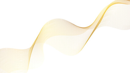 Fototapeta premium Abstract golden wave flowing Vector illustration elegant smooth gradient lines for modern design representing motion and elegance