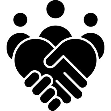 Glyph Solid Trust Icon