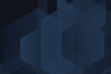 Obraz premium Abstract geometric hexagonal pattern in deep blue monochromatic hexagons geometric shapes
