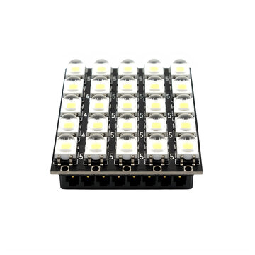 Led matrix panel 8x8 configuration smd2835 isolated on transparent background