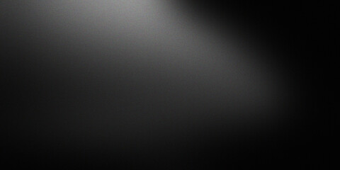 Elegant spotlight effect hitting grainy dark grey surface creating dramatic contrast and depth for professional photography backdrop. © Vector Stock