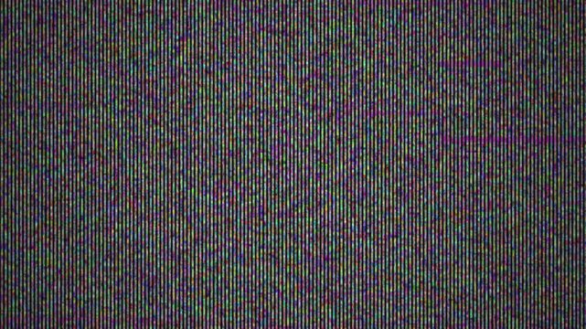 Abstract RGB CRT Screen Distortion Glitch Noise Looped Overlay 4K