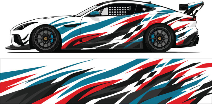 Sport Car Racing Design Pattern.