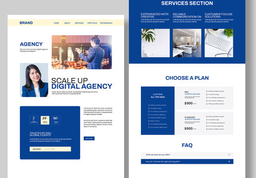 Agency Landing Page Design