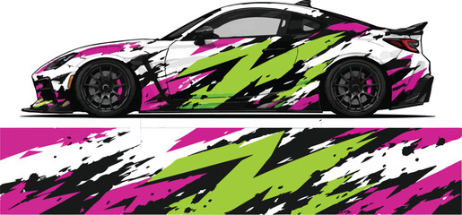 Obraz premium Sport Car Racing Vehicle Side View 13.