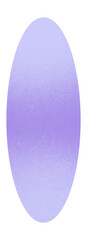 Fototapeta premium Purple Lavender Gradient Grainy Oval Shape Icon