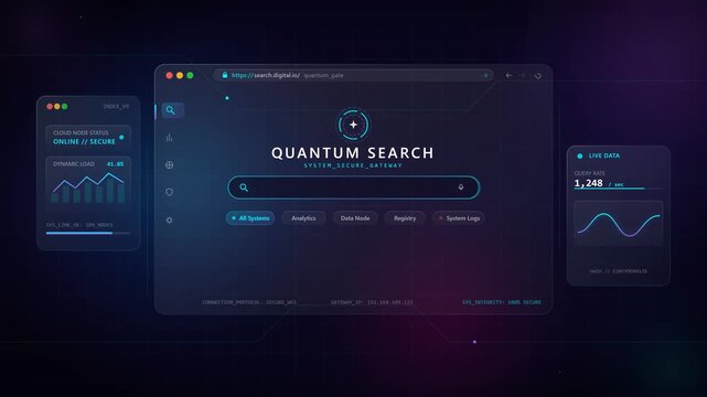 Glassmorphism Browser Search Bar Animation