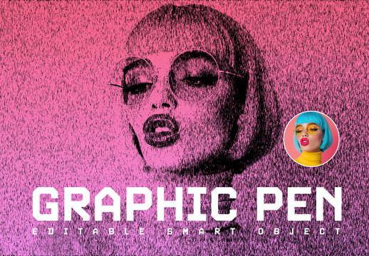 Graphic Pen Photo Effect