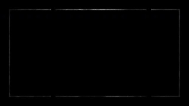 Minimalist Black Background With Subtle Glowing Rectangular Frame Overlay Effect