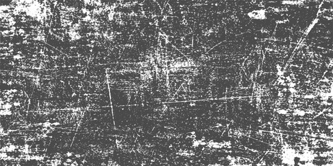 Obraz premium Grey and White Distressed Textured Background with Grunge Cracks, Rough Scratches and Vintage Stain Effects.