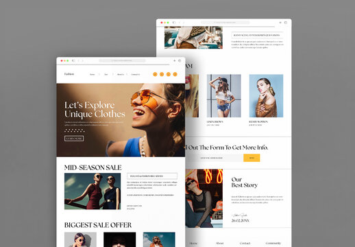 Modern Fashion Landing Page Template