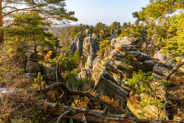Fototapeta premium Prachov Rocks Czech Republic panorama