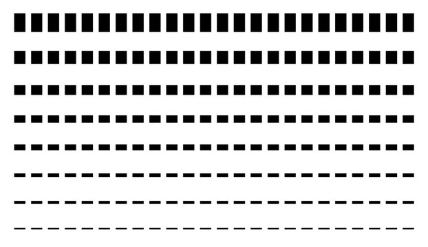 Various black barcode patterns on white background for design and scanning concepts
