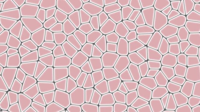 Organic Cell Structure Pattern: A captivating pattern resembling organic cell structures or biological formations, rendered in soft pink and white tones.
